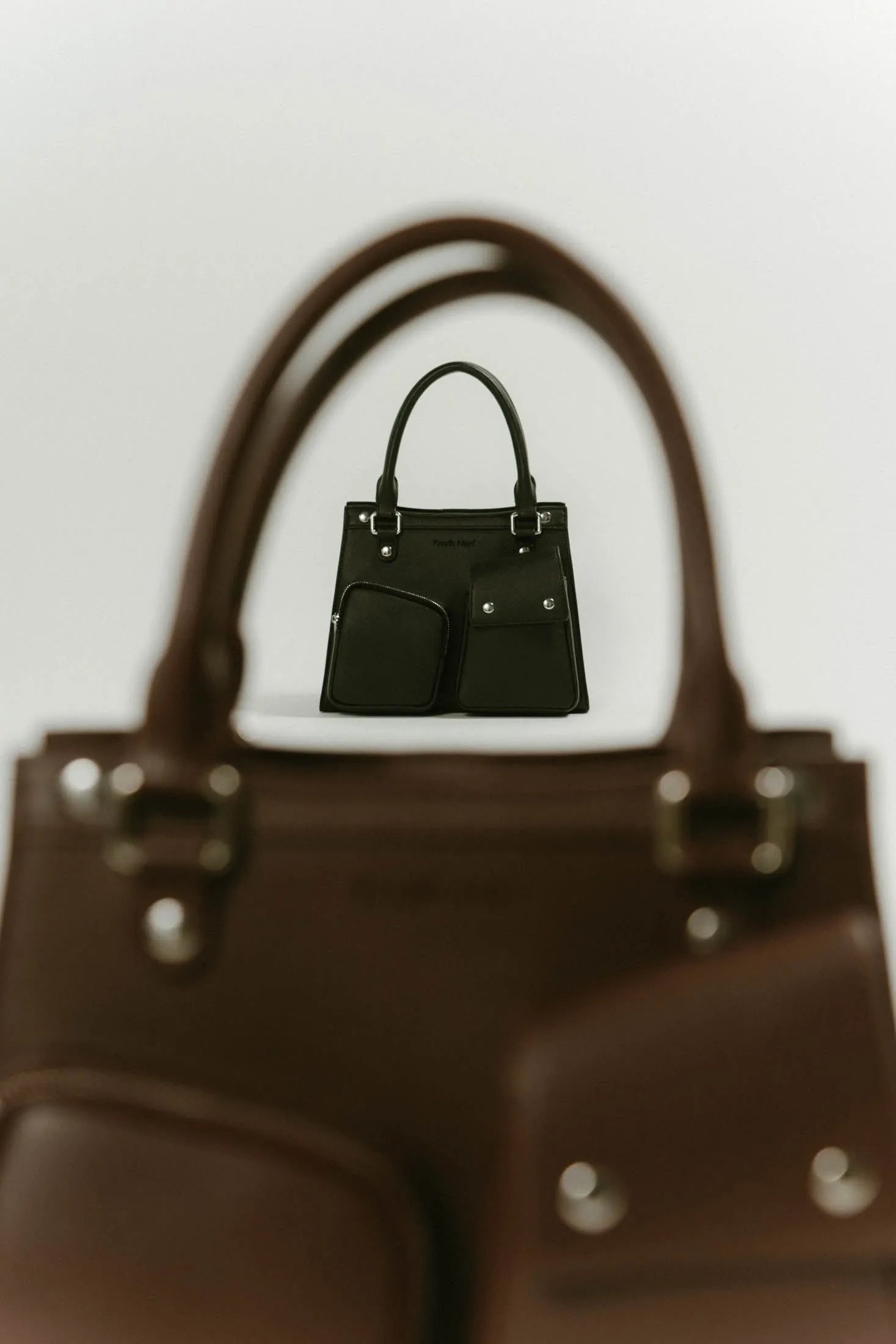 -On sale April 25th 21:00-  multi pocket hand bag/2color