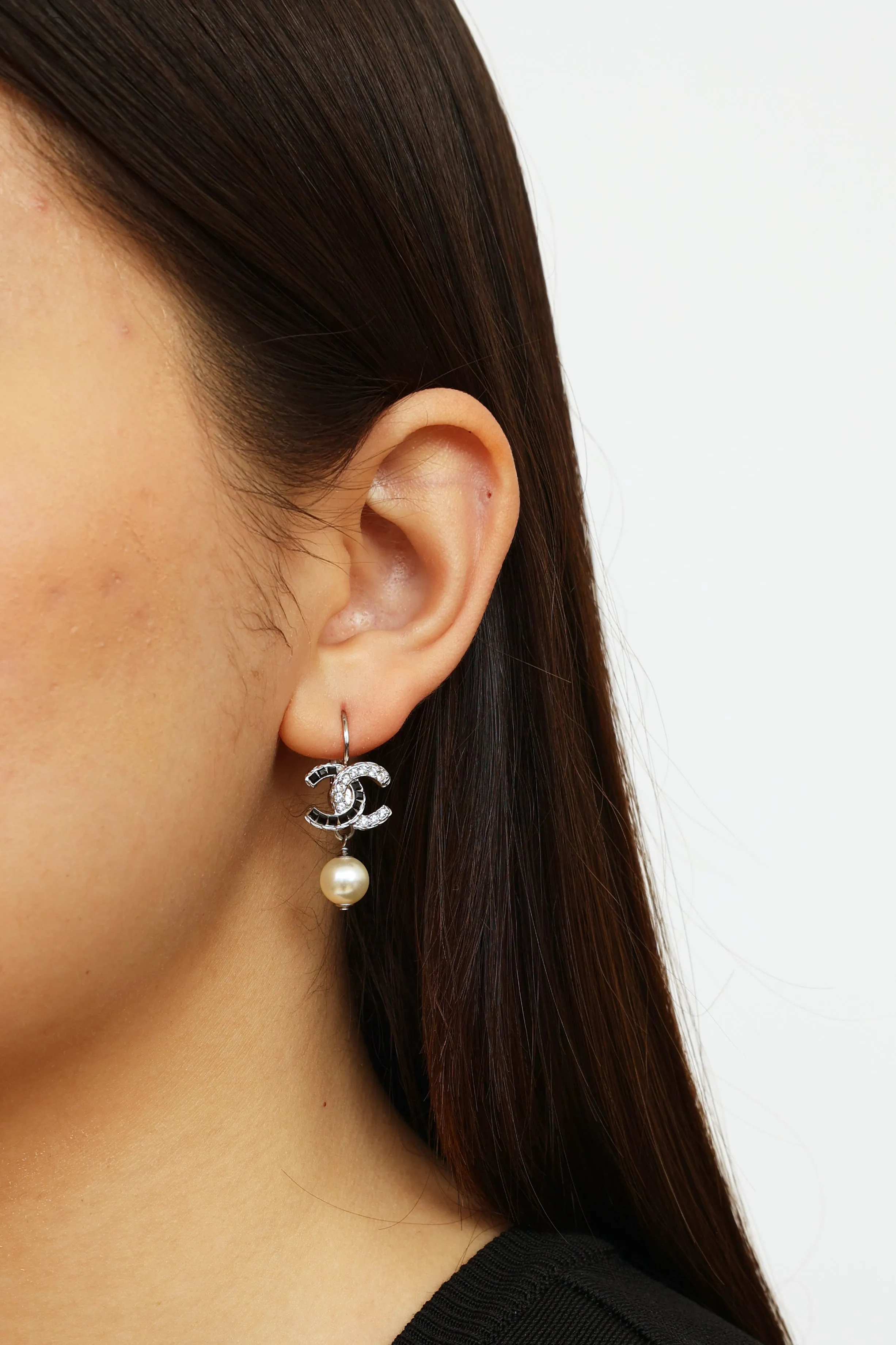 2017 Crystal Faux Pearl Drop Earrings