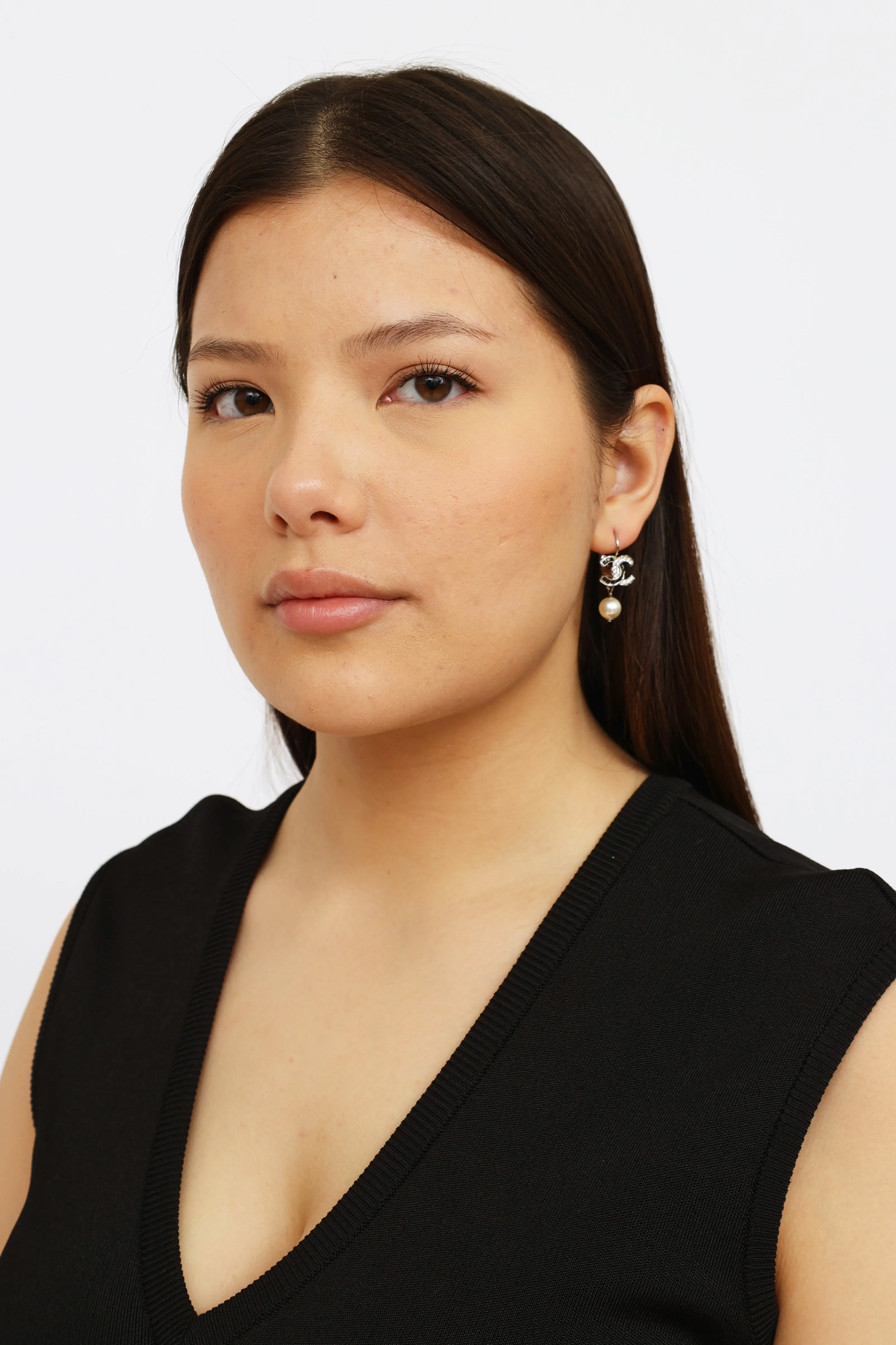 2017 Crystal Faux Pearl Drop Earrings