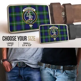Bannerman Tartan Belt Buckles with Family Crest