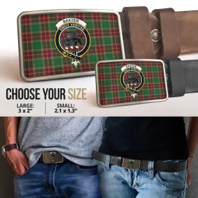 Baxter Tartan Belt Buckles with Family Crest