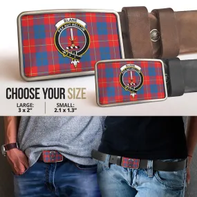 Blane Tartan Belt Buckles with Family Crest
