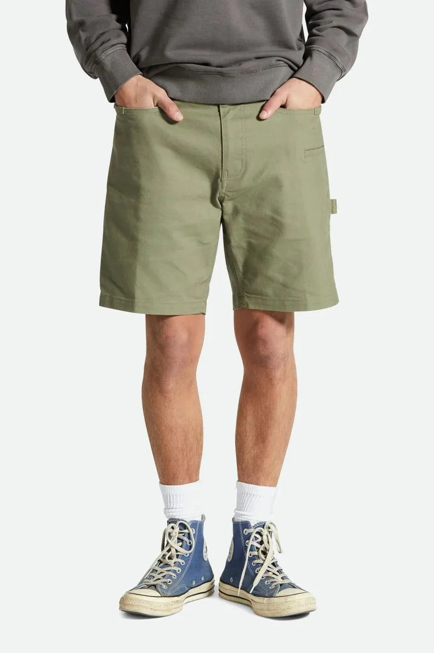 BRIXTON BUILDERS CARPENTER SHORT - OLIVE SURPLUS