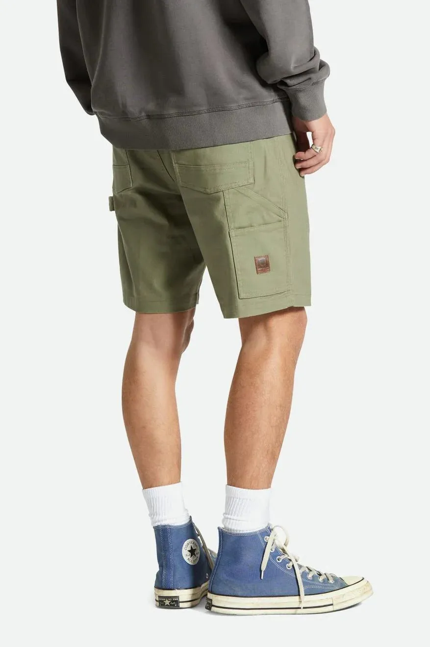 BRIXTON BUILDERS CARPENTER SHORT - OLIVE SURPLUS