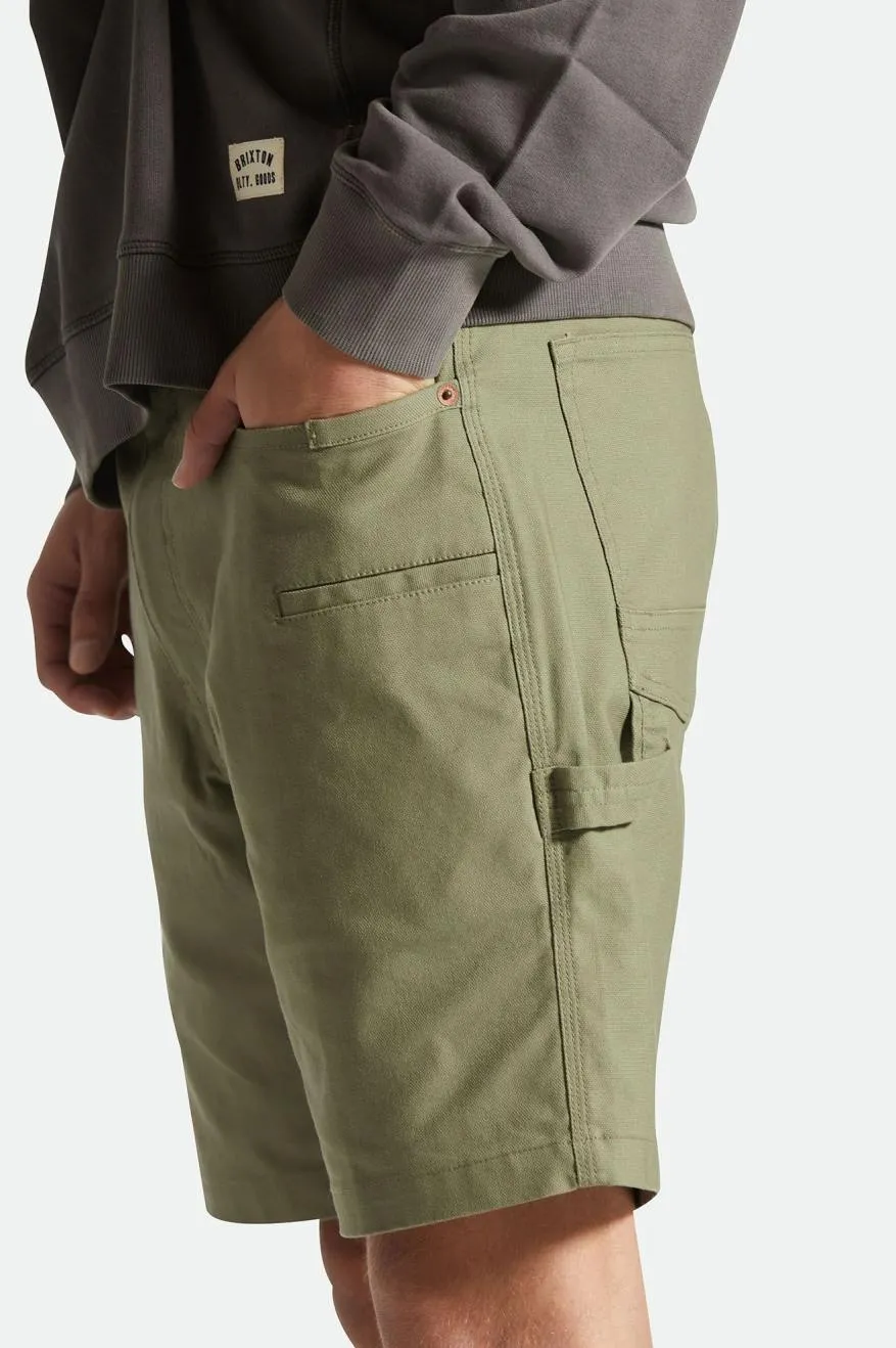 BRIXTON BUILDERS CARPENTER SHORT - OLIVE SURPLUS