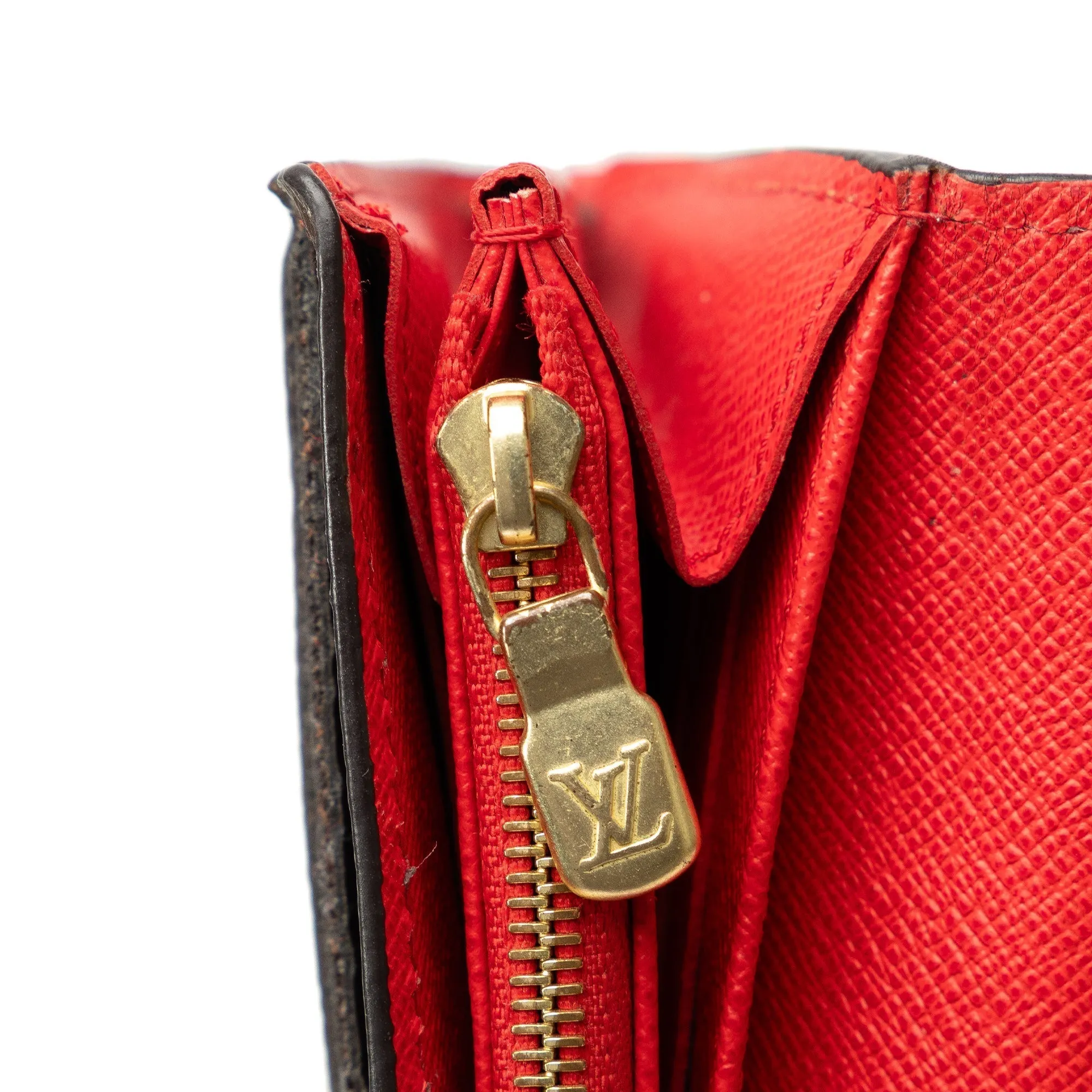 Brown Louis Vuitton Monogram Valentines Bird Sarah Wallet