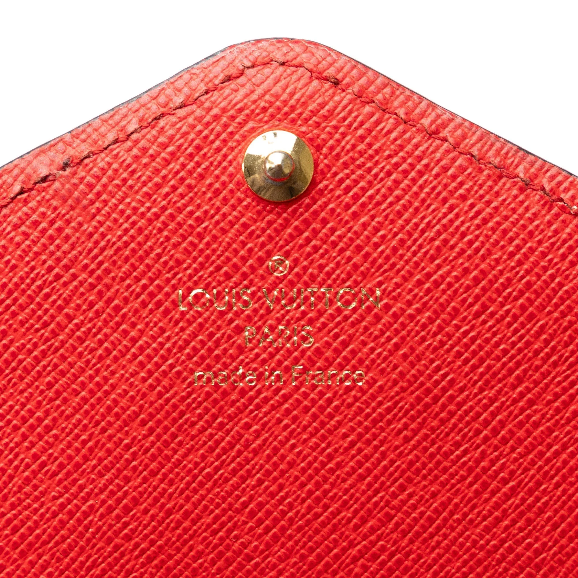 Brown Louis Vuitton Monogram Valentines Bird Sarah Wallet