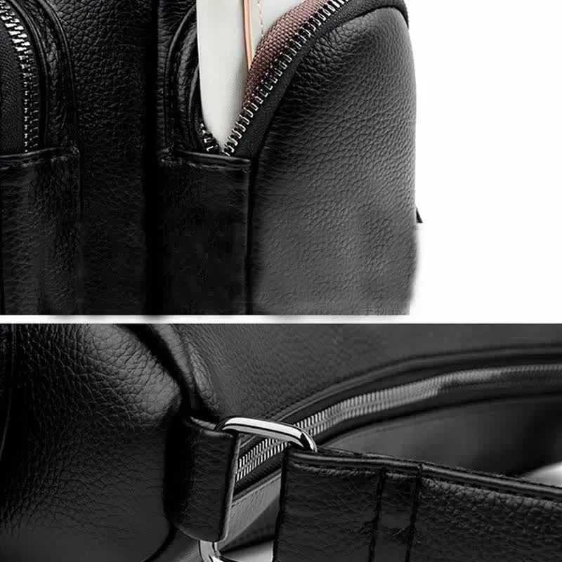 Casual Crossbody Purse for Women Multi-Pocket PU Leather Shoulder Handbag