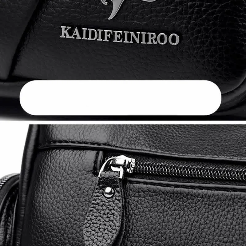 Casual Crossbody Purse for Women Multi-Pocket PU Leather Shoulder Handbag