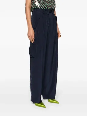 DRIES VAN NOTEN - Women Viscose Cargo Pants