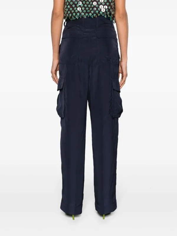 DRIES VAN NOTEN - Women Viscose Cargo Pants