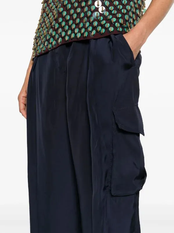 DRIES VAN NOTEN - Women Viscose Cargo Pants