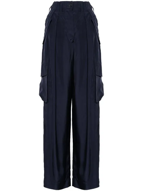 DRIES VAN NOTEN - Women Viscose Cargo Pants
