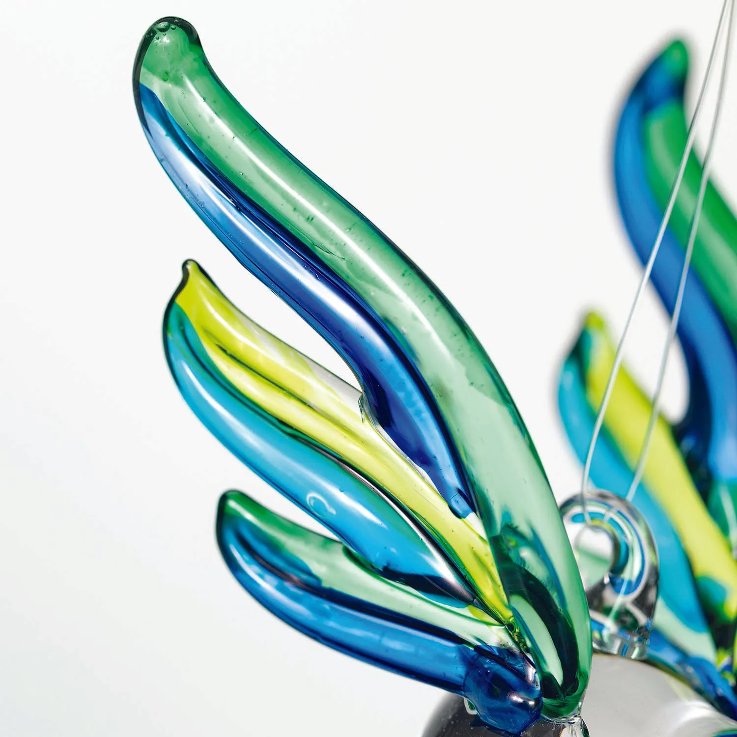 Fantasy Glass Suncatcher - Hummingbird, Peacock