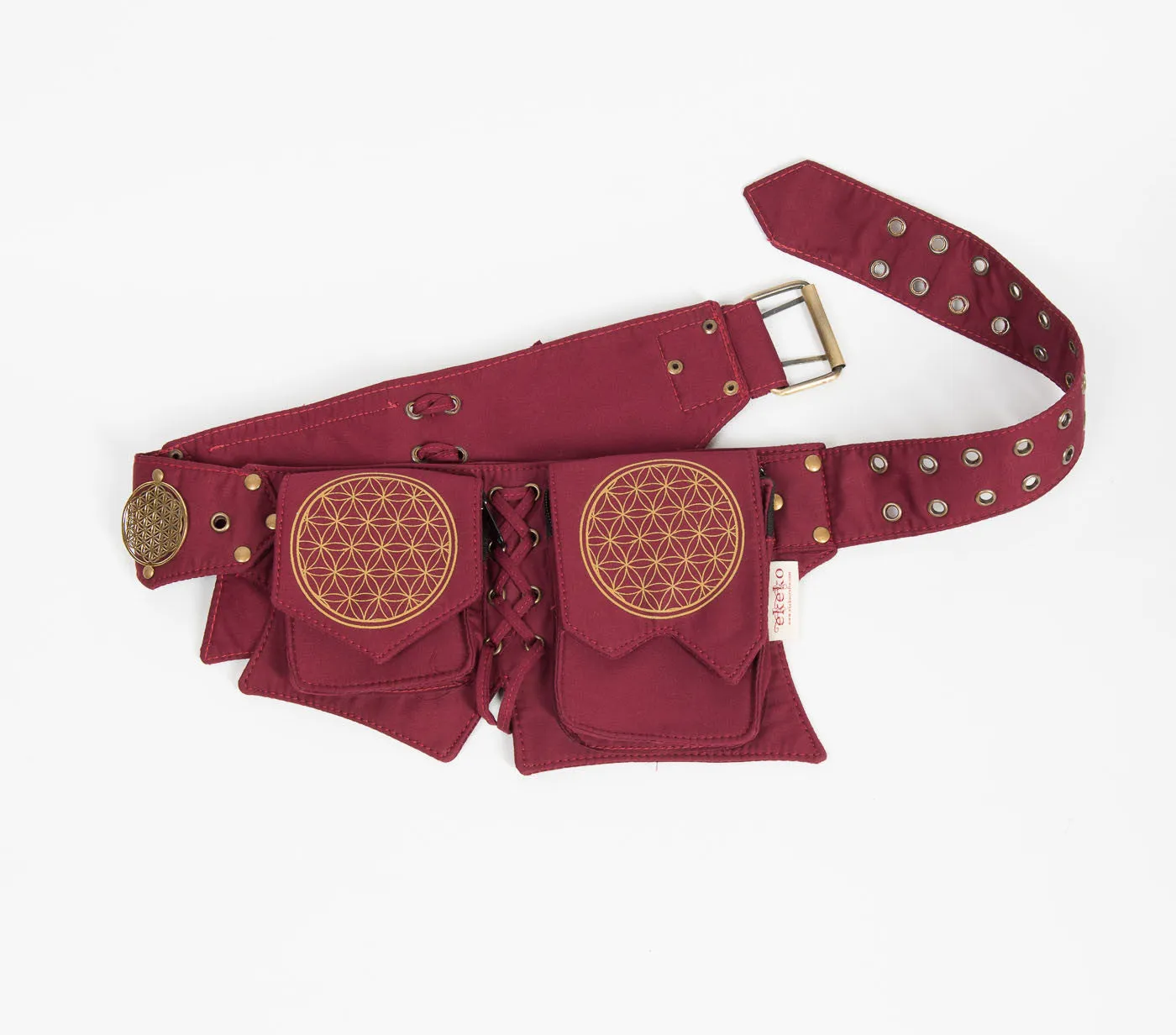 Flower of Life Multi Pocket Belt