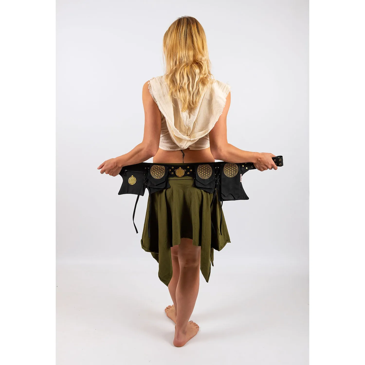 Flower of Life Multi Pocket Belt