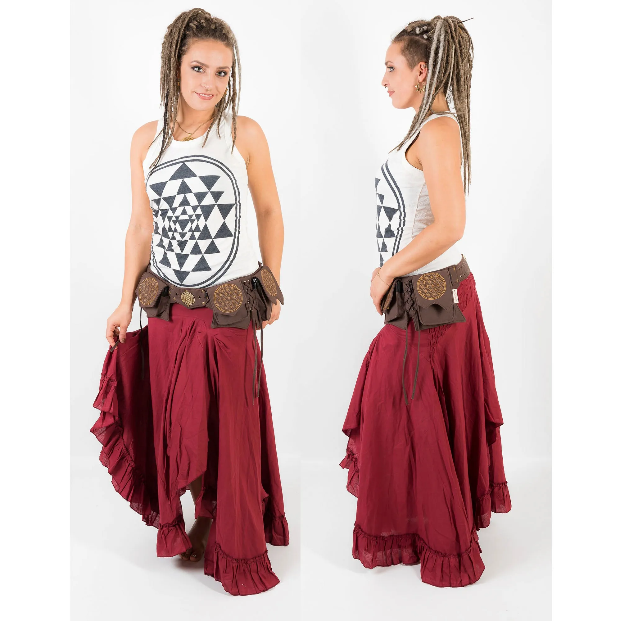 Flower of Life Multi Pocket Belt