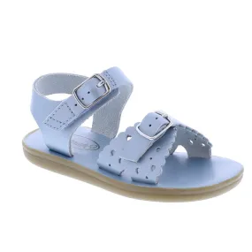 Footmates Girls Sustainable Sandals - Eco-Ariel Microfiber - Pearlized Blue