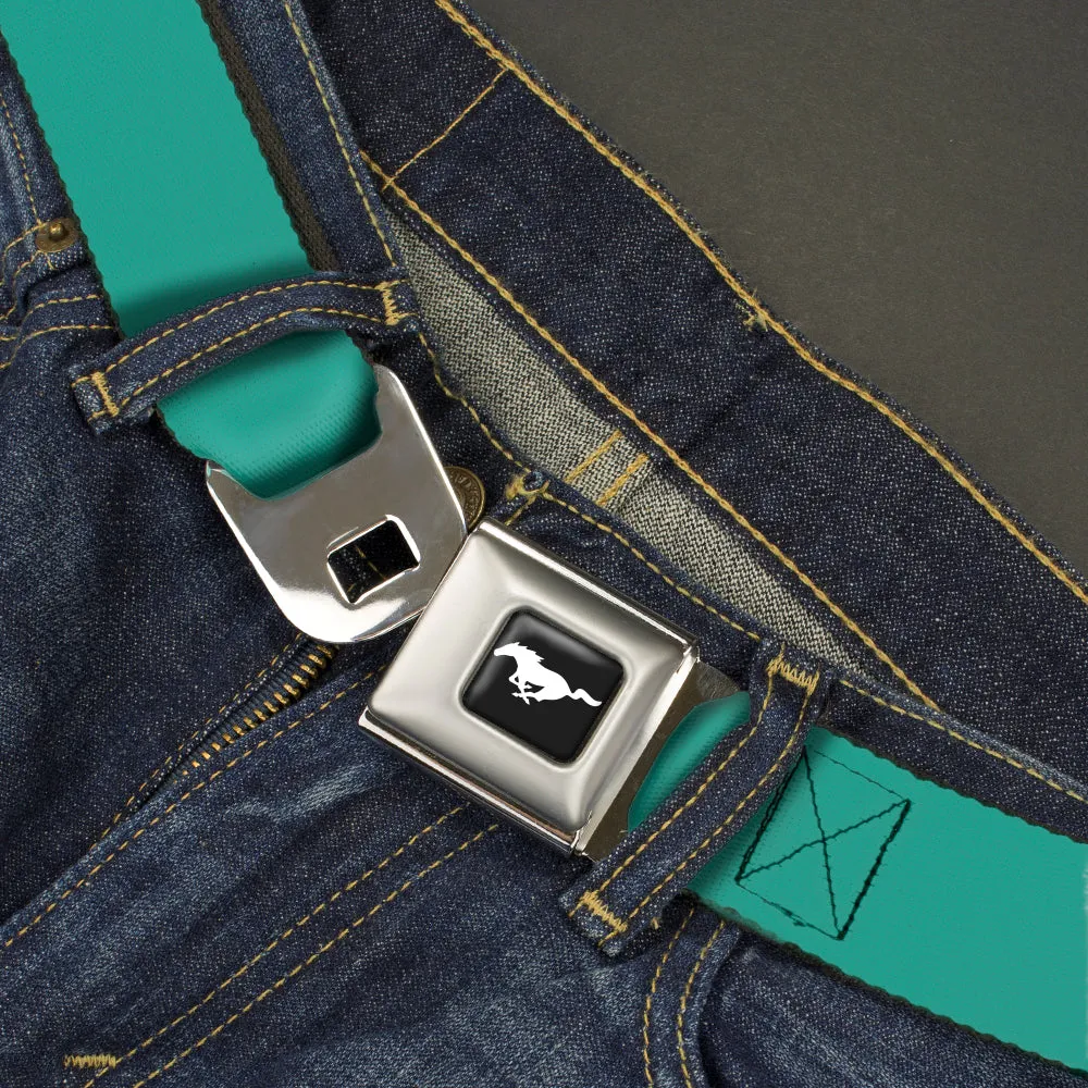Ford Mustang Seatbelt Belt - Teal Webbing