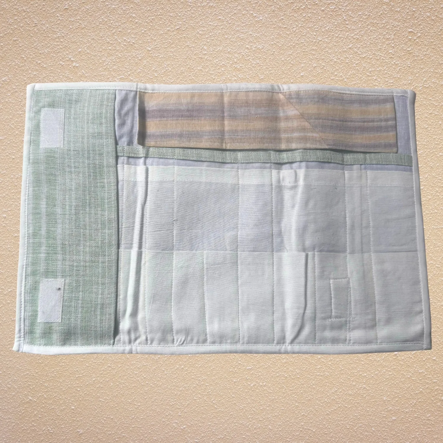 Grey Multi Pocket Pouch/Case | Kitchen & School Stationery Purpose | Travel Apt
