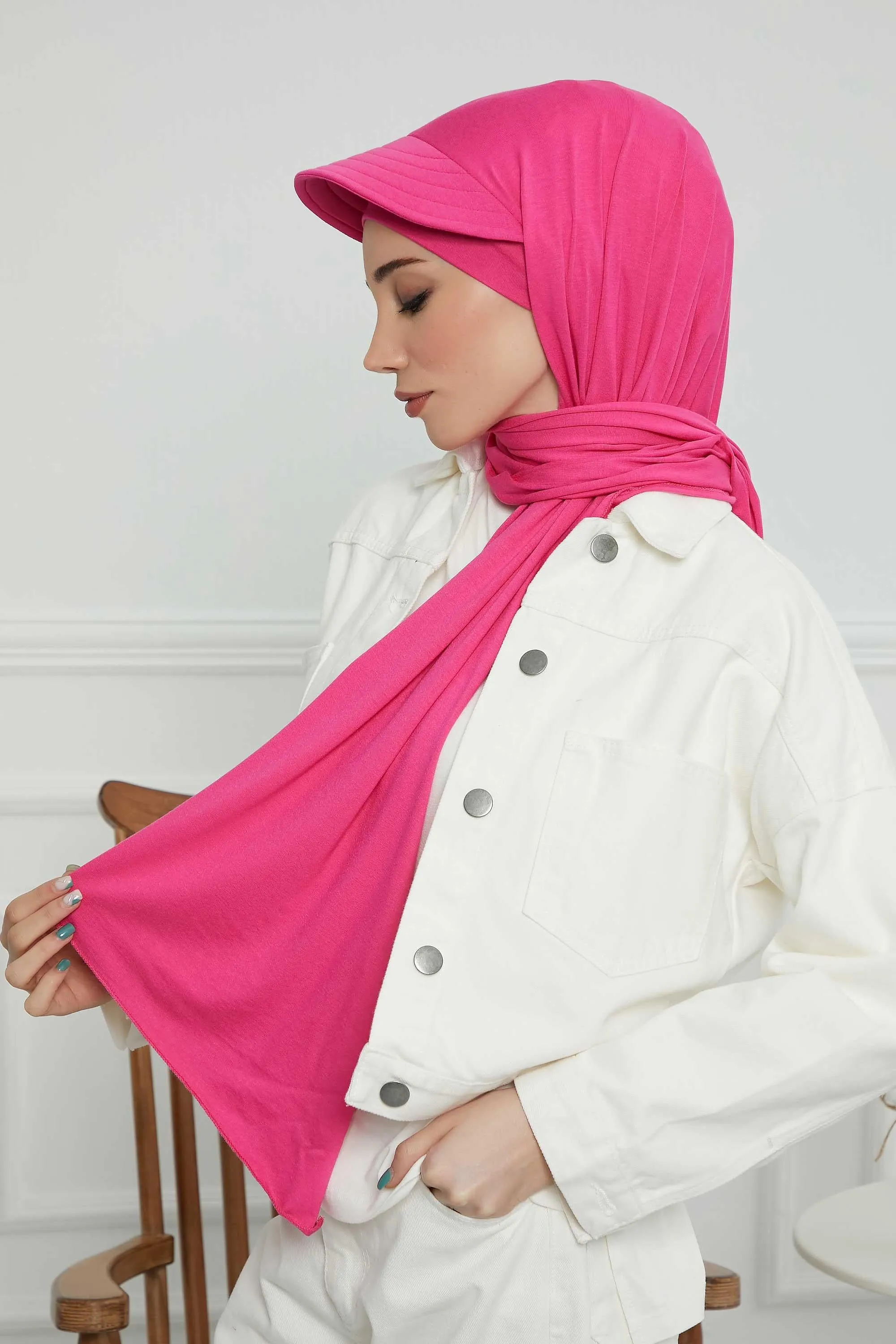 Instant Cotton Shawl Newsboy Scarves 95% Cotton Bandana Women's Cap Turban Visor Stylish Hijab Hat Turban Head Wraps,SS-1