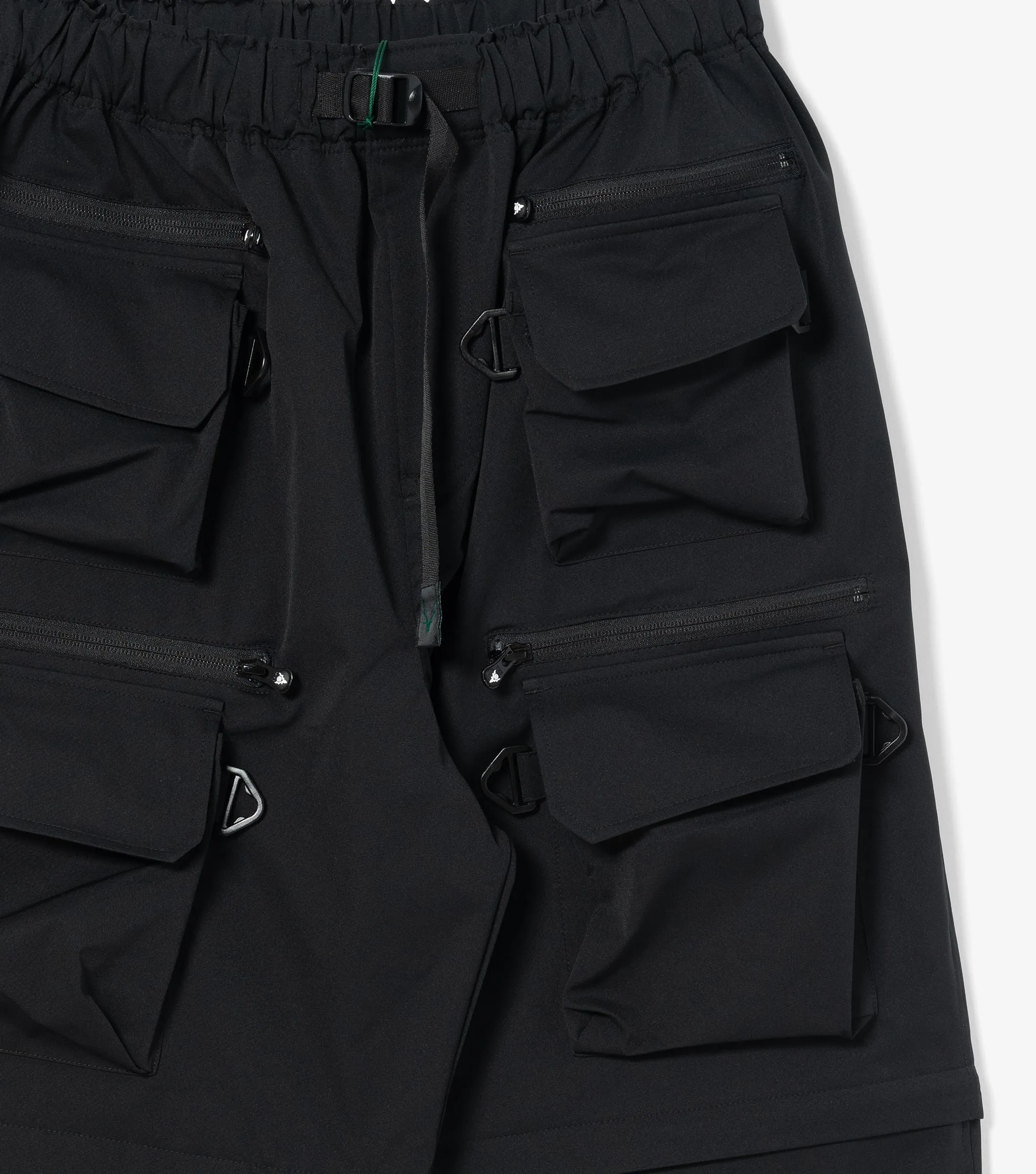 Multi-Pocket Belted Pant (Black)