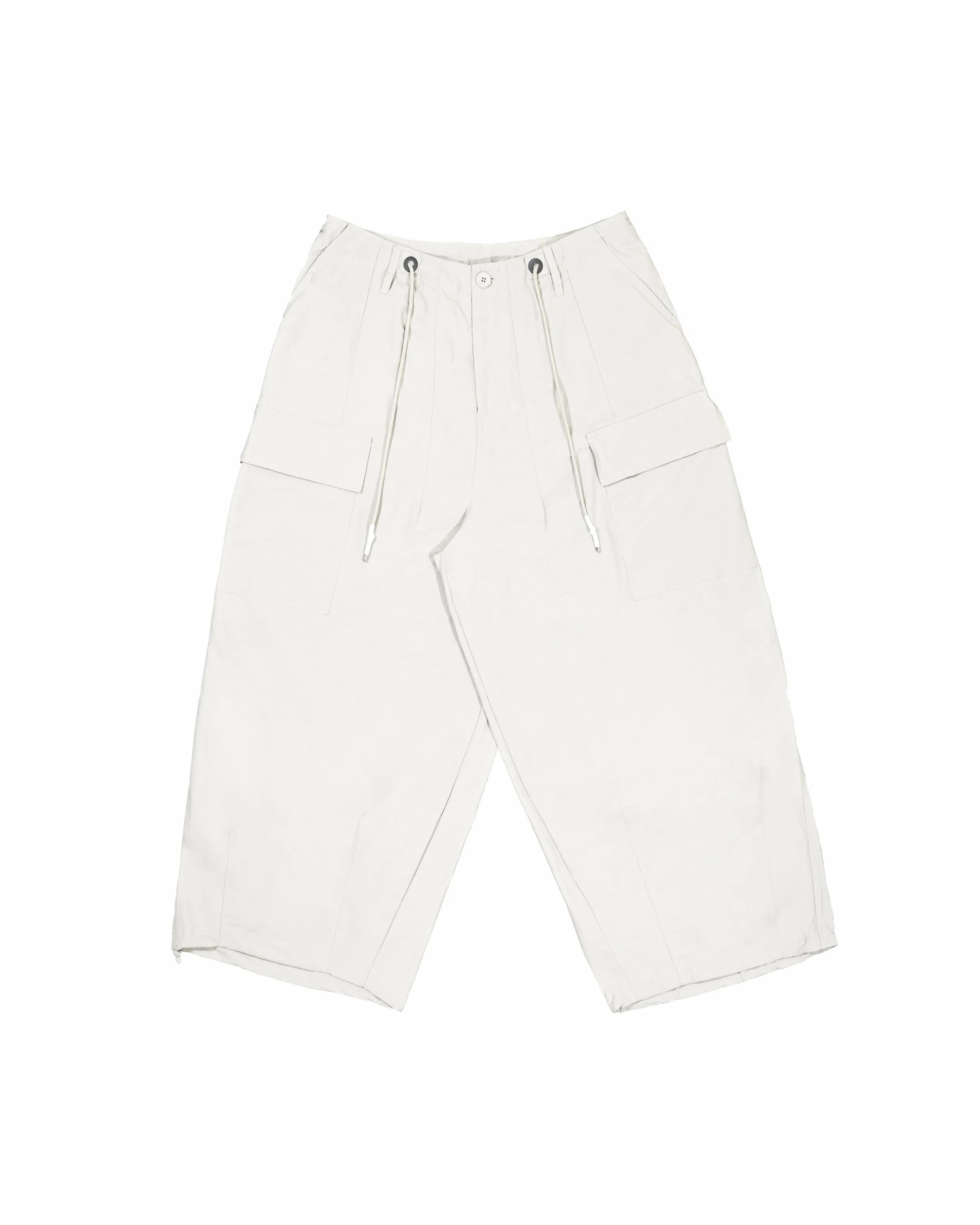 Multi-Pocket Ripstop Pants - White