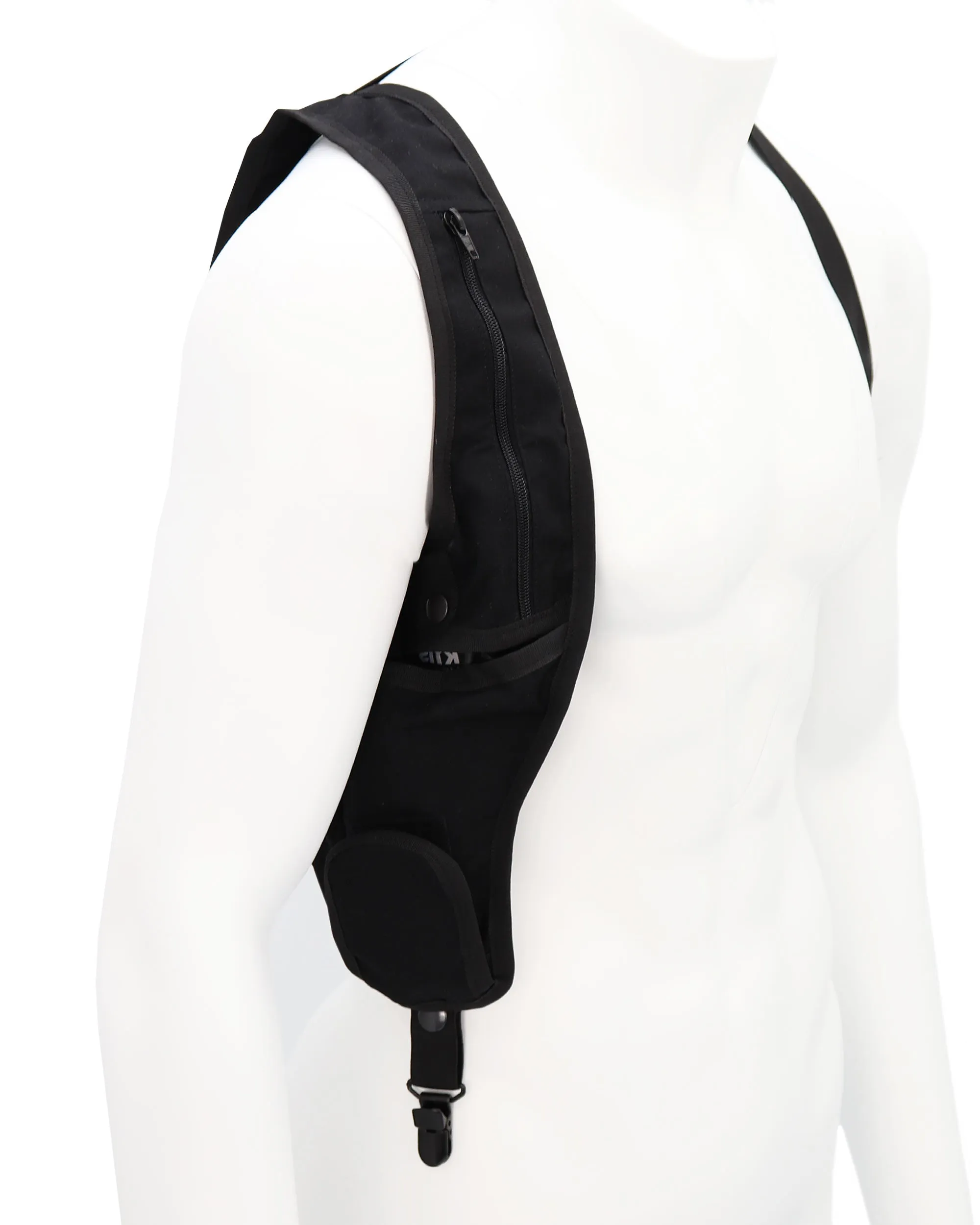 S112 Covert Radio Holster - Left handed - Black
