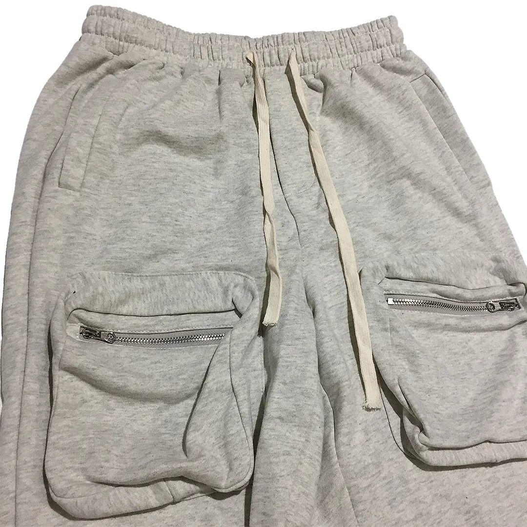 Slash Youth Grey Multi Pockets Sweat Pants