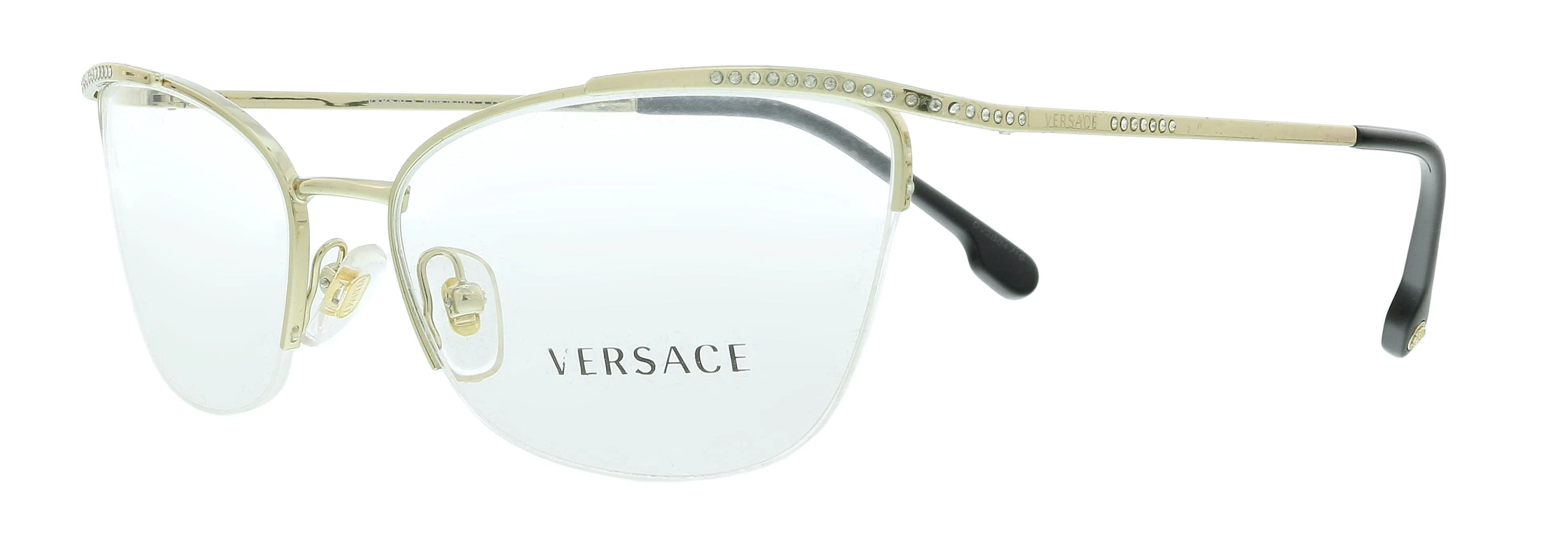 Versace 0VE1261B 1252 Pale Gold Cat Eye Eyeglasses