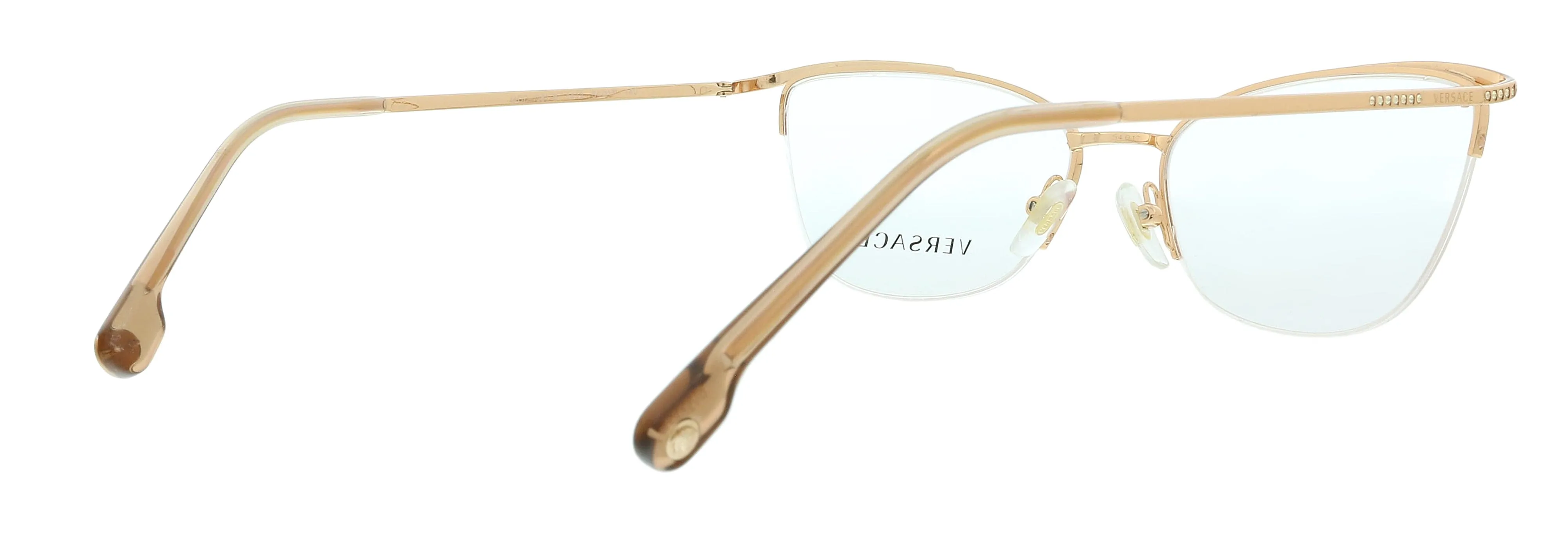 Versace 0VE1261B 1412 Pink Gold Cat Eye Eyeglasses