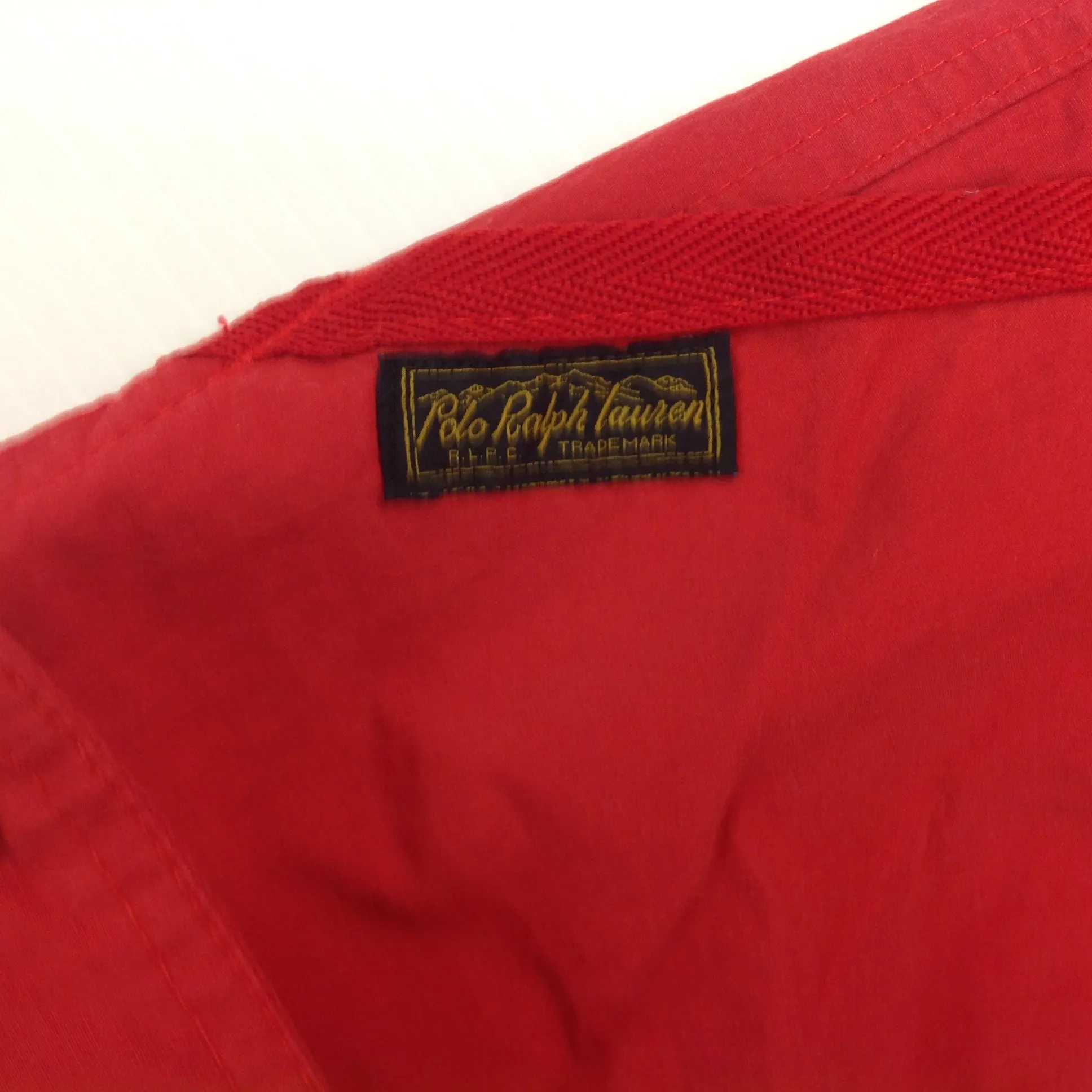 Vintage Polo by Ralph Lauren Red Men's XL C1 Class Canoe Slalom Swim Trunks Board Shorts Bathing Suit