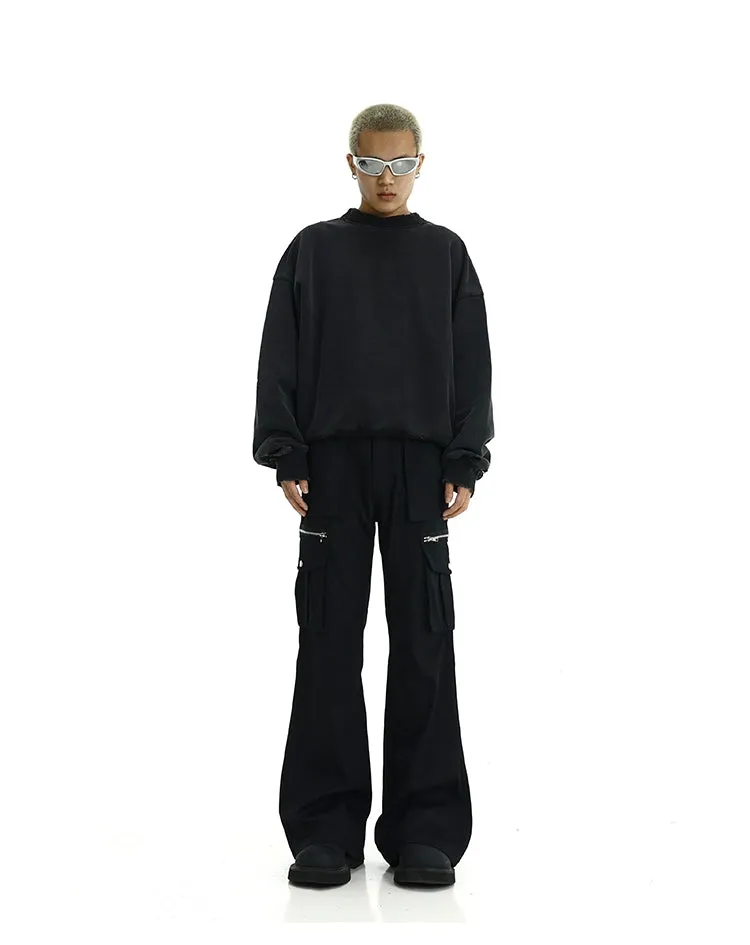 Zipped Multi-Pocket Cargo Pants