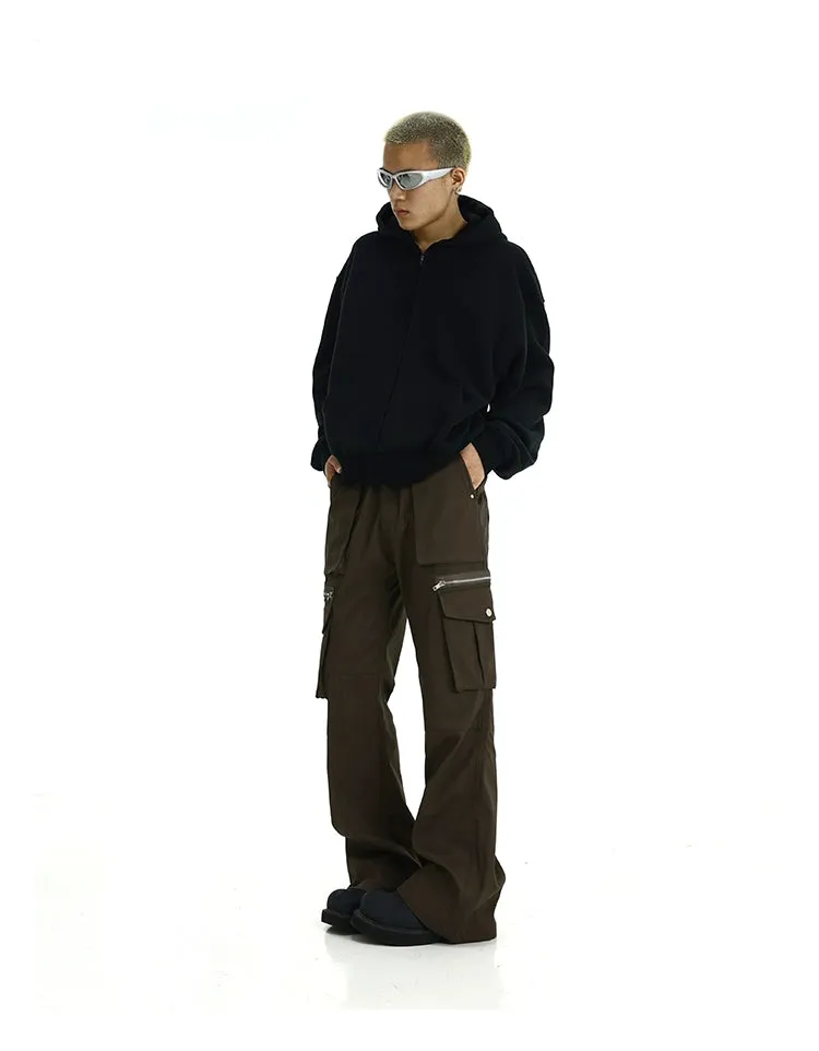 Zipped Multi-Pocket Cargo Pants