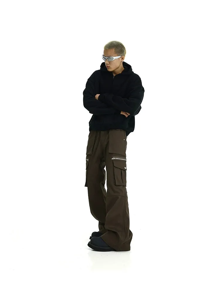 Zipped Multi-Pocket Cargo Pants